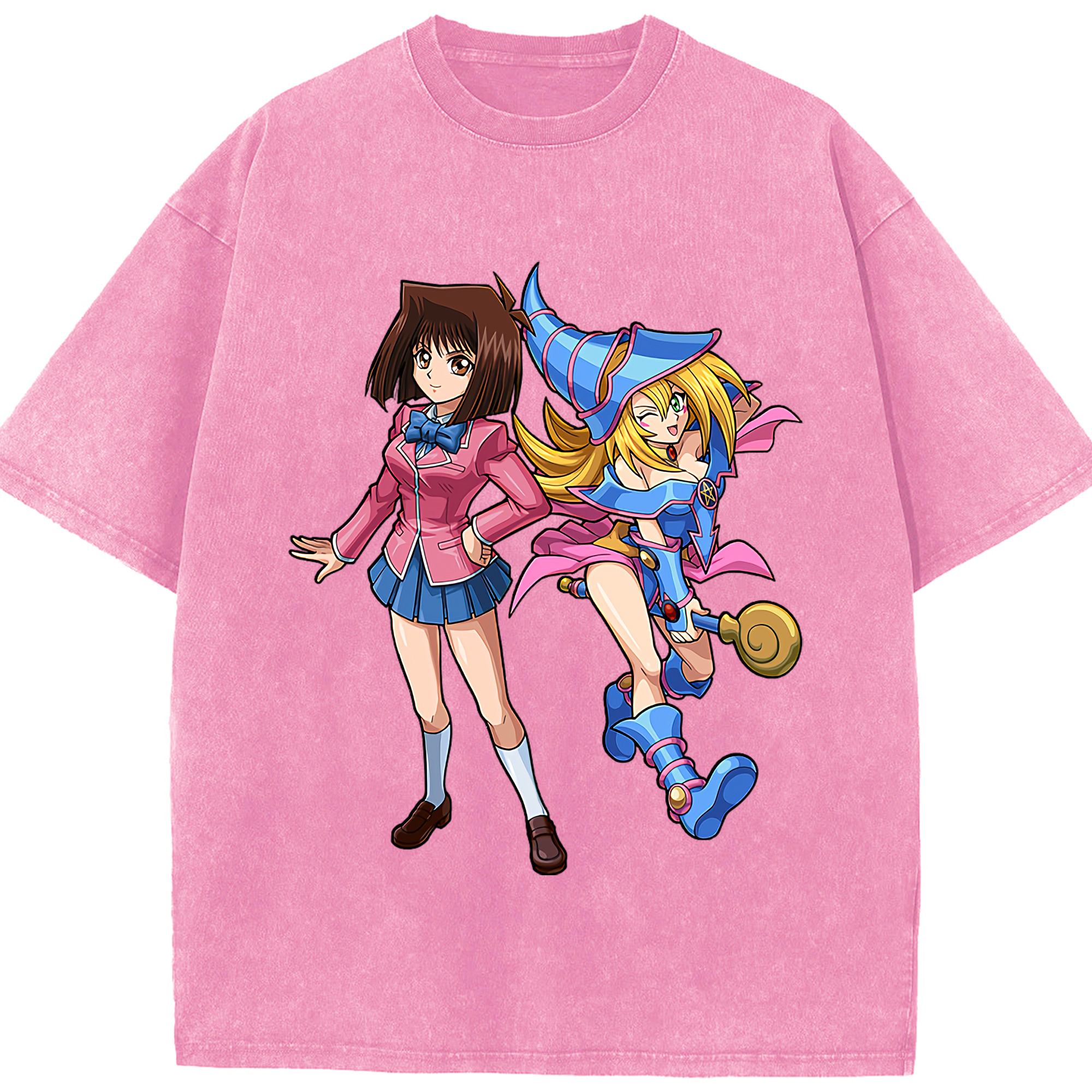 （画像用） 遊☆戯☆王 Yu-Gi-Oh! 綿100% ヴィンテージ風 半袖Tシャツ（フロントプリント）
